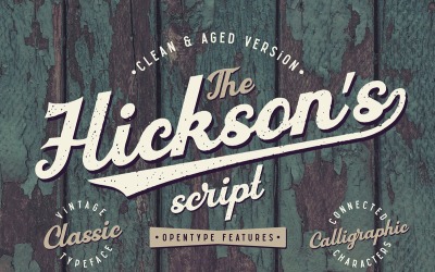 Hickson&#039;s Script + Bonus Font