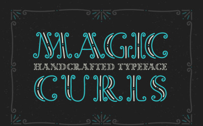 Magic Curls-lettertype