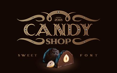 Negozio di caramelle con carattere bonus