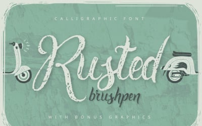 Rusted Brushpen Script + Fuente de bonificación
