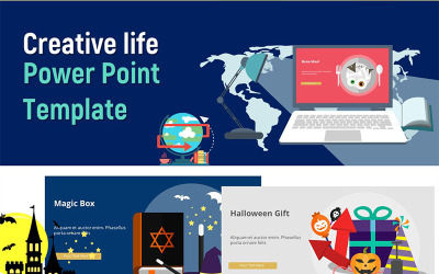Творче життя – шаблон інфографіки PowerPoint