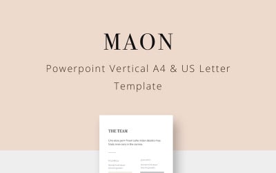 MAON - Dikey PowerPoint şablonu