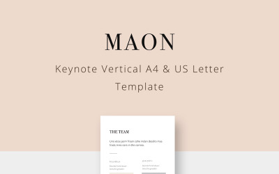 MAON - Pionowy - szablon Keynote