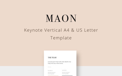 MAON - Vertical - шаблон Keynote