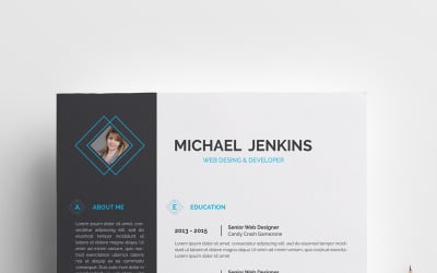 Modello di curriculum pulito di Michael Jenkins