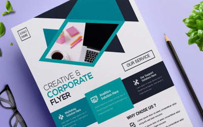 创意和现代传单|卷10-企业标识模板