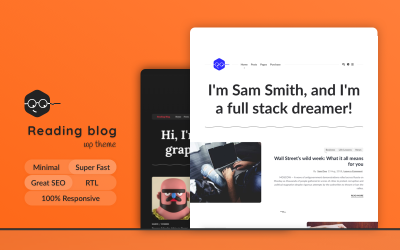 Reading Blog, Readability Focusing WordPress Theme