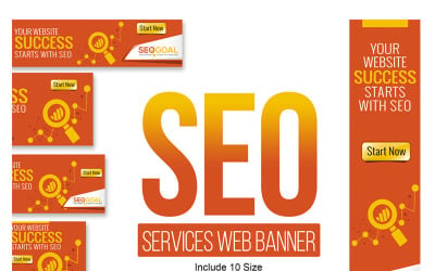 SEO Services Web Banner &amp;amp; Anzeigen Animiertes Banner