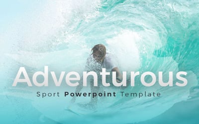 Aventurero - Cepillo plantilla de PowerPoint