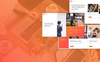 Coworking PowerPoint-mall