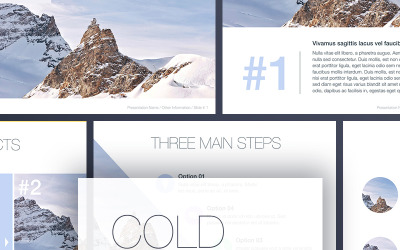 Modello di PowerPoint Silenzio freddo