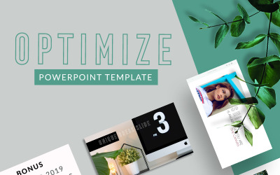 "Optimize PowerPoint Template" - PowerPoint шаблон №75524