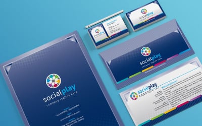 Papeterie moderne - modèle d&amp;#39;identité d&amp;#39;entreprise