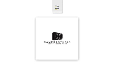 Шаблон логотипа студии камеры