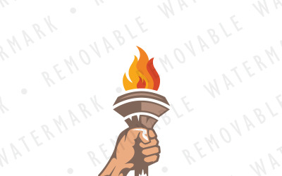 Flame of Inspiration Logo Şablonu