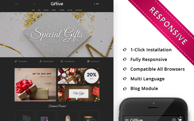 Giftive - The Gift Store Responsive OpenCart Template