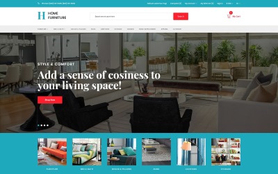 Mobili per la casa - Modello OpenCart minimalista per interni e mobili