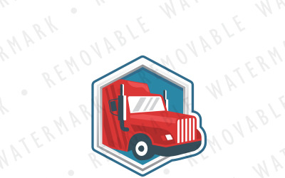 Modello di Logo di camion di spedizione