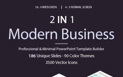 Modello PowerPoint 2 in 1 di Modern Business