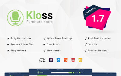 PrestaShop motiv Kloss Furniture