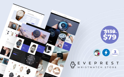 Reloj de pulsera Eveprest - Relojes Tema de PrestaShop Bootstrap de comercio electrónico moderno