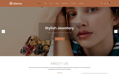 Responsive Glemo - Modern Jewelry Store WooCommerce Theme #75619