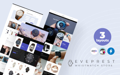 Reszponzív Eveprest Wristwatch - Watches Modern Ecommerce Bootstrap PrestaShop Theme PrestaShop sablon 75696