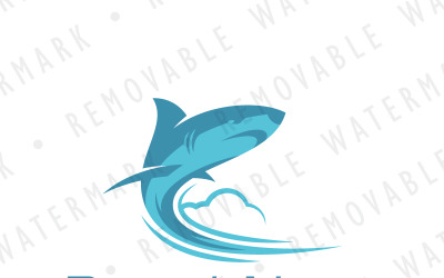 Shark Missile Logo Template