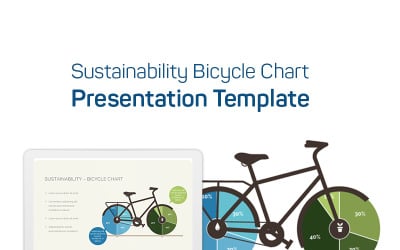Nachhaltigkeits-Fahrraddiagramm PowerPoint-Vorlage