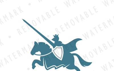 Tournament Knight Logo Template