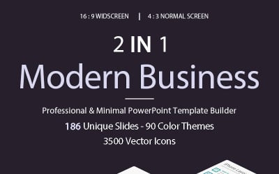现代商业2合1 PowerPoint模板