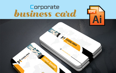 Code Pro-visitkort - mall för företagsidentitet