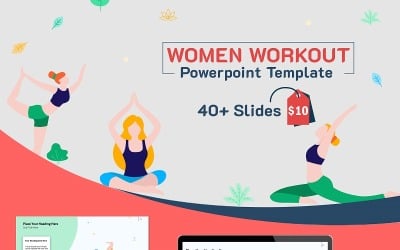 Женщины тренируются Шаблоны презентаций PowerPoint