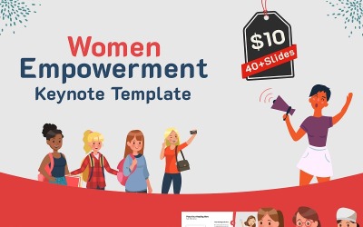 Empowerment van vrouwen - Keynote-sjabloon