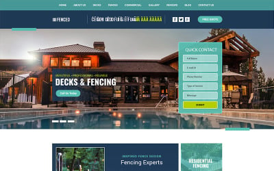 Fenced - Multipurpose Deck and Fencing PSD Template