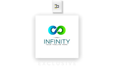 Infinity för logotyp mall
