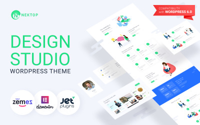 Nektop-Design Studio多用途创意WordPress Elementor主题