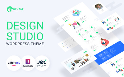 Nektop - Design Studio Multifunctioneel creatief WordPress Elementor-thema