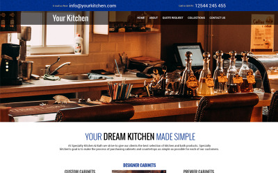 YourKitchen - PSD шаблон универсальной кухни