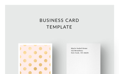 Golden Dots Business Card - Corporate Identity Template