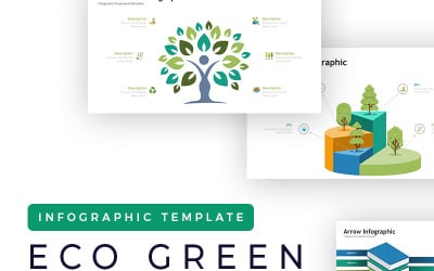 Presentación ecológica - Plantilla de infografía de PowerPoint