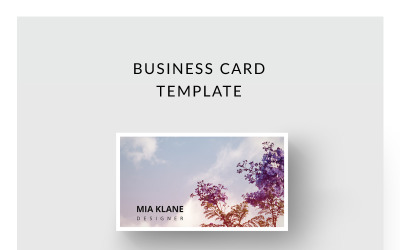 Purple Tree Business Card - Corporate Identity Template