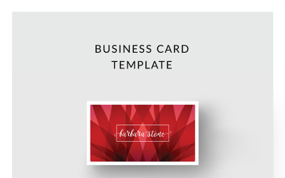 Red Business Card - Corporate Identity Template