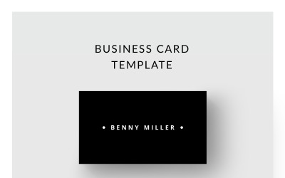Tarjeta de visita minimalista - Plantilla de identidad corporativa