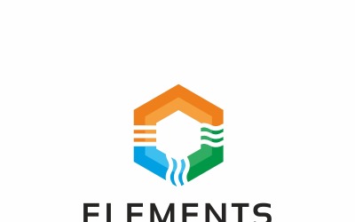 Elements Nature Logo Template