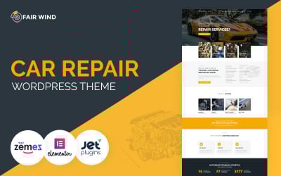 Fair Wind - Autoreparatur Modernes WordPress Elementor Theme