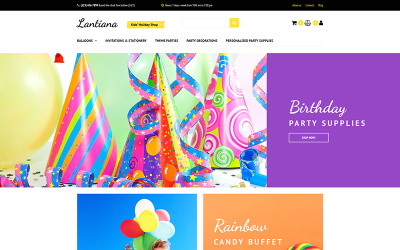 Lantiana - Šablona elektronického obchodu MotoCMS pro party