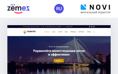 Razvitie - Inwestycyjny gotowy do użycia szablon strony internetowej HTML Ru