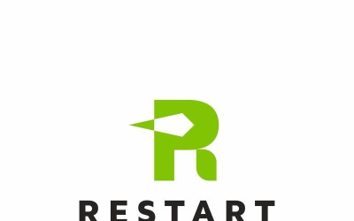 Restart R Letter Logo Template