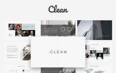 Clean Creative Keynote sablon 76124